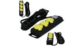 Przedłużacz Elektryczny Listwa Zasilająca Kabel Zasilający Warsztatowy Ow...