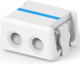 Connector, 2 pole, pitch 0.16 mm, straight, natural, 1-2106431-2