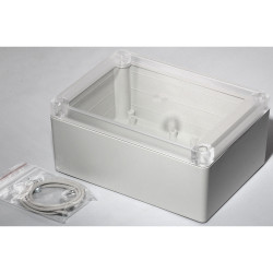Hammond RP1215C Watertight ABS Enclosure 145 x 105 x 60 Clear Lid Grey
