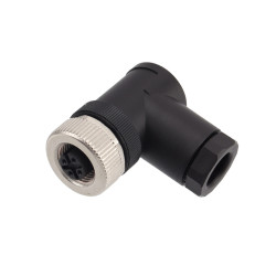 Przemysłowe złącza okrągłe 4-pinowe M12, kablowe Wtyczka RS PRO