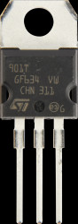 ST901T Darlington transistor, NPN, 350V, 4A, 100W, TO-220AB