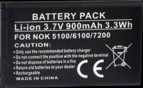 900 mAh, Li-Ion for NOKIA 108
