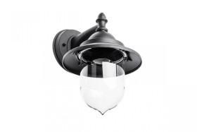 Oprawa ogrodowa TOSKANA-AD, E27, MAX.60W, IP54, AC220-240V, 50-60Hz,kinkiet prosty, czarna