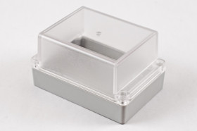 PC enclosure, (L x W x H) 125 x 85 x 70 mm, light gray (RAL 7035), IP65, RP1140C