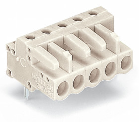 Wtyk PCB 8 -pinowe raster: 5mm Nagłówek Kątowy Montaż na płytce drukowanej