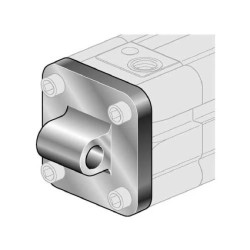 Ucho proste do siłownika pneumatycznego D32, ISO15552/6431, ISO21287, ze śrubami montażowymi