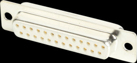 100-25-2-3-0 D-SUB socket, 25-pin, twisted contacts, gold-plated