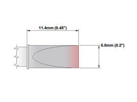 Grot lutowniczy ołówkowy Thermaltronics Dłuto proste 5 mm M