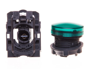 Lampka sygnalizacyjna 22mm zielona 230V AC żarówka XB5AV63