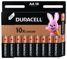 OUTLET bateria alkaliczna Duracell Basic LR6 AA (blister) - 18 sztuk
