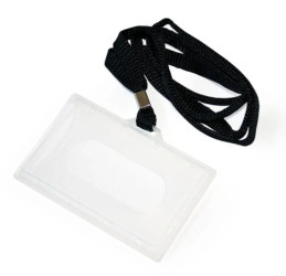 Etui do kart zbliżeniowych, sztywne z czarną tasiemką ETSH-TAS-N-BLACK