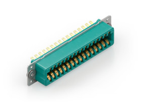 Złącze typu Backplane 4.70mm Pitch 32-pinowe 32-rzędowe Żeński, Lutowane Terminal, 5A Montaż na panelu RS PRO