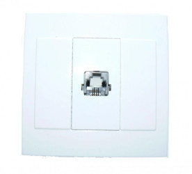 Gniazdo telefoniczne p/t RJ-11 6p4c z pazurkami GTP-14M/p