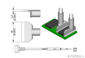 Grot C420277 do termopęsety JBC HT420 i AT420