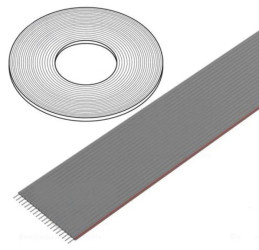 DS1057-20A282R-76.5 Przewód: wstążkowy 1,27mm linka Cu nieekranowany PVC szary