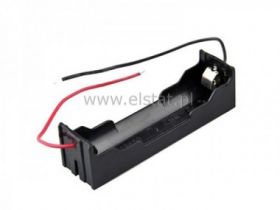 Koszyk na baterie 1x 18650 przewody blaszki