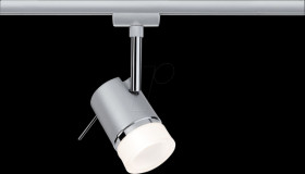 97612 URail rail spotlight Pipe, GU10, max. 10 W, dimmable, chrome/chr