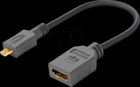 58683 HDMI Adapter, HDMI Micro D male to HDMI female