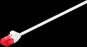 93696 Cat.6 slim patchkabel, U/UTP, 7,5 m, white