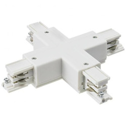 Konektor czwórnik LUXSYSTEM-3F white biały CreeLamp krzyżak lewy