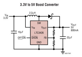 1.2MHz Step-Up DC/DC Converter in SOT-23