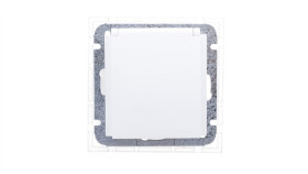 Sentia Gniazdo Bryzgoszczelne Z/U Schuko Ip44 Z Przesłonami Białe 1439-10