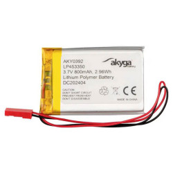 Akyga AKY0392 Battery LiPo 3.7V 800mAh Rechargeable Pack Non-standard