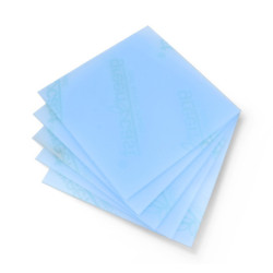 Plexi fluo niebieska wylewana - 3mm - 200x200mm - 5szt.