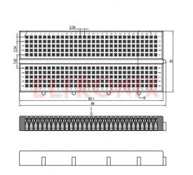 PŁYTKA PROTOTYPOWA 300 PÓL 82x34x9 mm