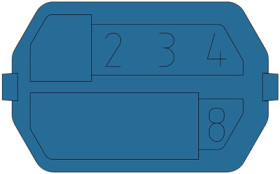 Coding element for female connectors, 244-8014