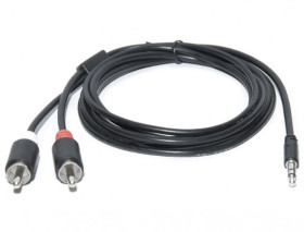 PRZEWOD JACK 2*RCA 1,8M REAL-EL