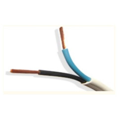 Przewód OMY 2x1 BIAŁY H03VV-F