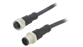 M12a08ml12aflsd001 Kabel Do Czujników/Automatyki 8Pin M12-M12 1M Wtyk Wtyk