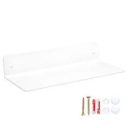 Metalowa półka biała 25 cm uniwersalna