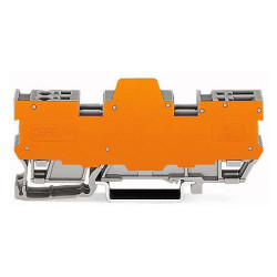 WAGO 769-185/769-314 1-way/1-pin Block/Separator 2-jpr. 10-pole 26.1mm Grey