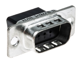 Złącze D-Sub 9-pinowe Męski Proste Montaż na kablu