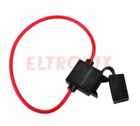 GNIAZDO BEZPIECZNIKA SAMOCHODOWEGO NOŻOWE CZERWONE ZAMYKANE