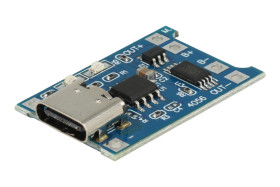 Moduł rozszerzeniowy; ładowarka baterii (li-ion); TP4056 usb c; 4,5÷5,5 V; 1A; gniazdo USB Type-C