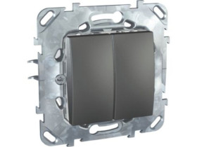 UNICA CLASS Wyłącznik podwójny świecznikowy grafit MGU50.211.12Z SCHNEIDER ELECTRIC