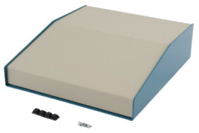 Obudowa aluminiowa Aluminium szerokość zew. 254 mm długość zew. 287 mm wys. zew. 76 mm Hammond Niebieski