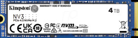 SNV3S/4000G Kingston NV3 NVMe™ SSD, 4 TB, M.2 PCIe