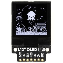 1.12&quot; Mono OLED (128x128, white/black) Breakout