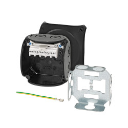 Skrzynka zaciskowa Poliwęglan 62 x 93 x 93mm Czarny IP66, IP67, IP69 HENSEL