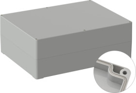PC enclosure, (L x W x H) 300 x 230 x 110 mm, light gray (RAL 7035), IP66, 5U250400