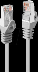 48342 Patch cable, F/UTP, Cat.5e, 1 m, grey