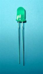 LED 5mm GREEN MATOWA L=28 (100SZT)