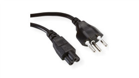 Value Notebook Stream Cable, 3-Biegunowy, (Szwajcaria), Czarny, 1 M