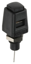 Wtyk montażowy, Czarny, 5A
