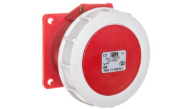 Gniazdo Tablicowe 32A 4P 400V /75X75/ Czerwone Ip67 Power Twist 3242-6