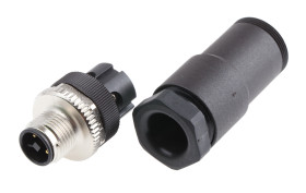 Złącze wielostykowe przemysłowe 4-pinowe M12 Montaż na kablu Gniazdo binder